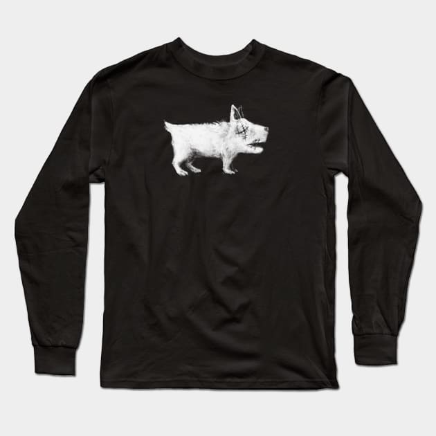 Weird Dog Long Sleeve T-Shirt by FoxShiver